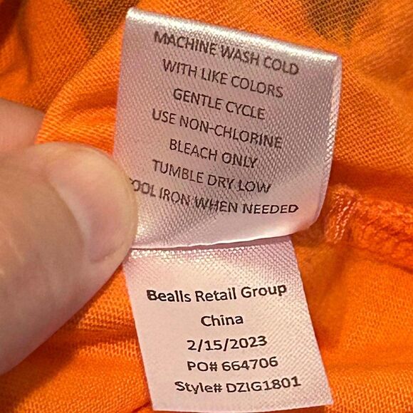 Dot & Zazz Girls Halloween Dress Glitter Bats Orange & Black Ruffle 18-24 Months - Picture 6 of 7